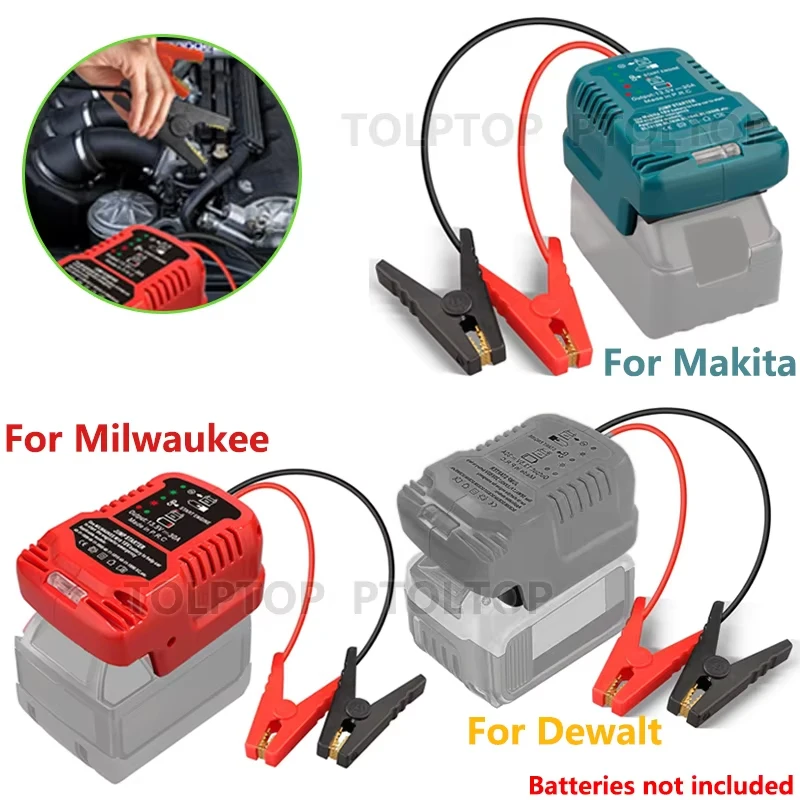 

Новинка 11AWG Джампер-кабели автомобильные аксессуары для Makita/Dewalt/Milwaukee 18 в 20 в литий-ионный аккумулятор для запуска автомобиля с использованием аккумулятора