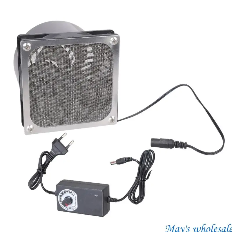 Large Size 120x120x96mm Exhaust Fan 82CFM Airflows Double Ball Bearing Design for Greenhouse Campers Use 448A