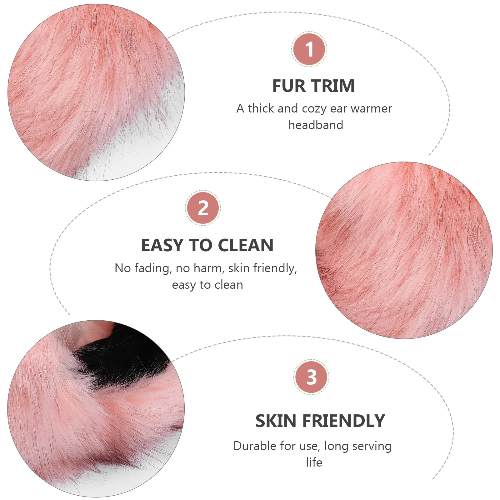 

Faux Headband Winter Warm Ear Warmer For Women Thick Cozy Hat Loop Stylish Cap Party Christmas Ceremony Wear Soft Skin