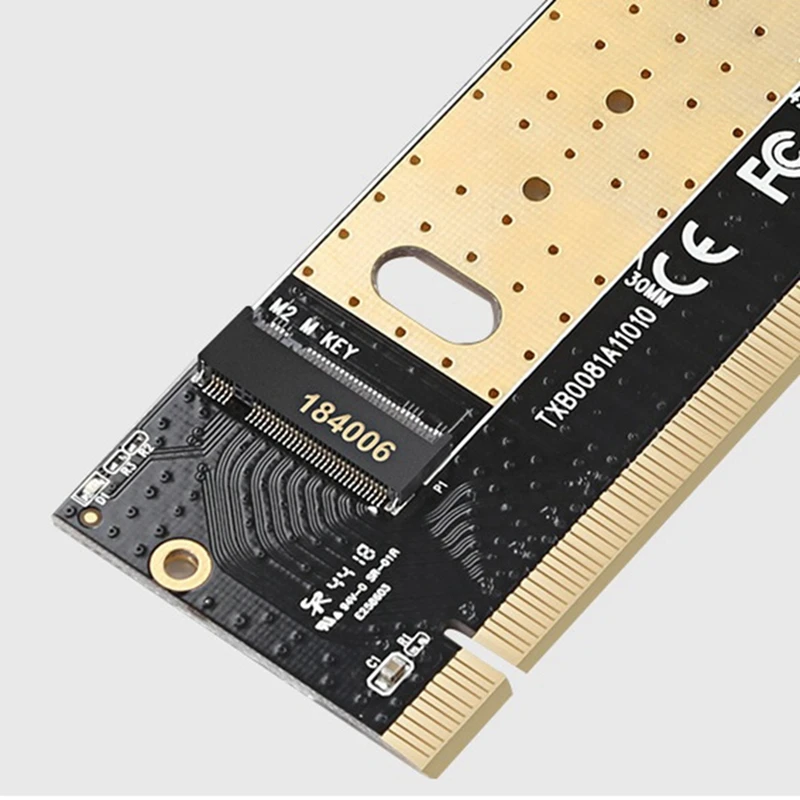 Placa de Expansão de Alta Velocidade com Dissipador de Calor, Solid State Drive, NVME, PCIE3.0, M.2, X16, Computador