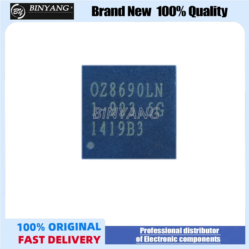 1PCS/lot OZ8690LN 0Z8690LN OZ8690LN-B-0-TR  OZ8690  QFN   100% new imported original   IC Chips fast delivery