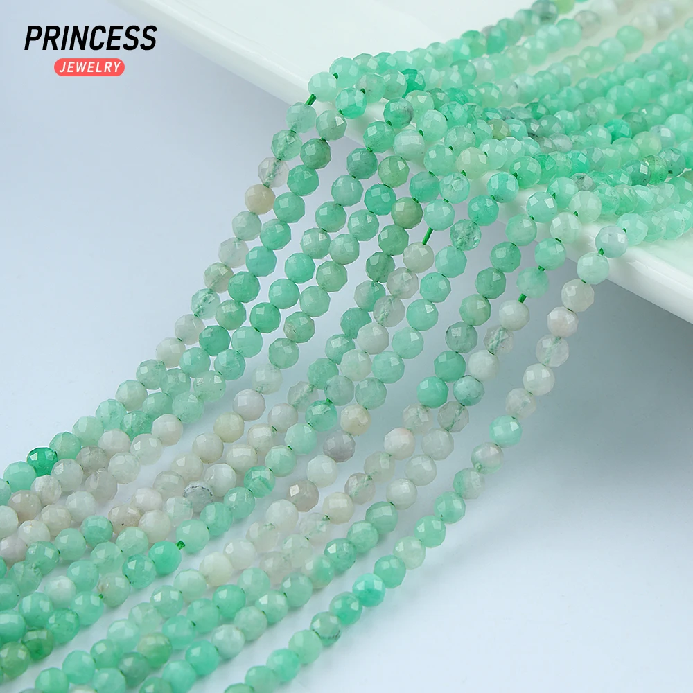 

A++ Natural Emerald Without Any Treatment 2.5mm 3mm Faceted Loose Beads for Jewelry Making Wholesale Seed Beads DIY Accessories