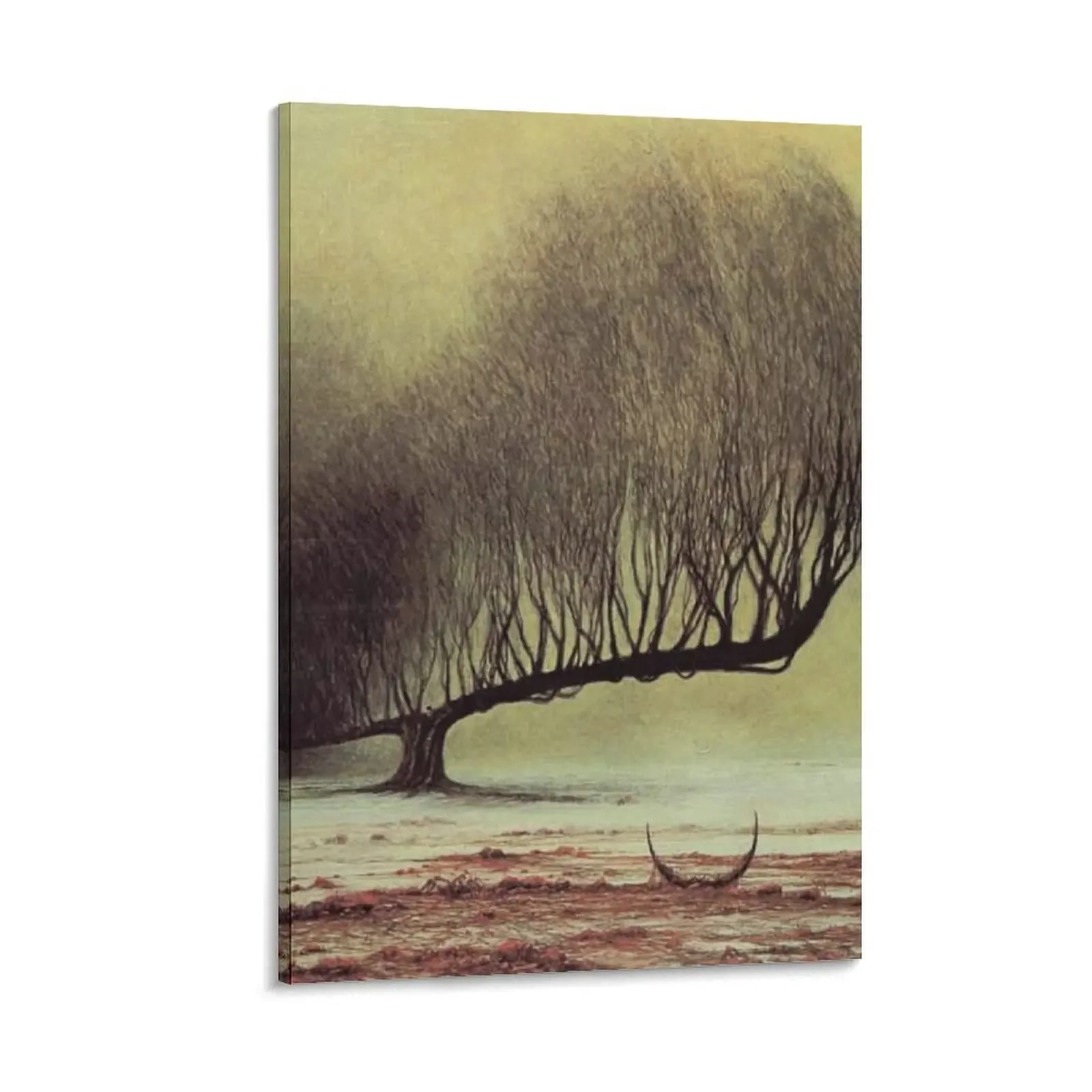 

Untitled (Lone Tree), by Zdzisaw Beksiński Canvas Painting room decorations for girls home decor decoration aesthetic