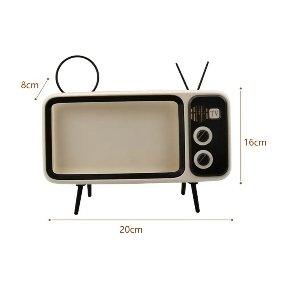 Phone Holder Speaker Music Support Stand Non-slip Retro TV Mobile Phone Holder Stand for 6.4 to 6.7 Smartphone