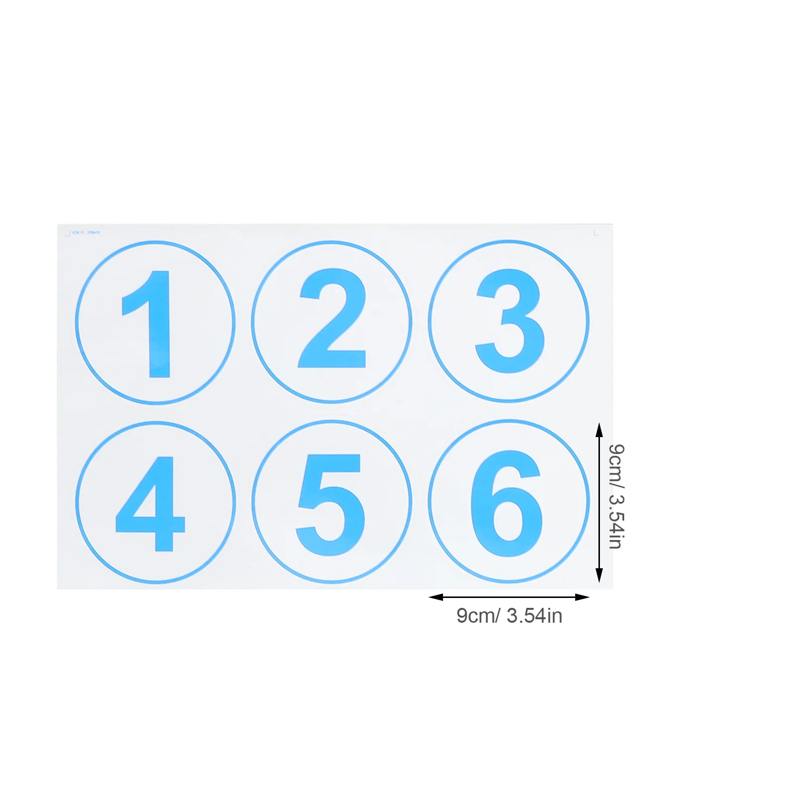 18 ورقة ملصقات أرقام كبيرة زرقاء ملصقات أرضية ذاتية اللصق للفصول الدراسية لمرحلة ما قبل المدرسة ورياض الأطفال قابلة لإعادة الاستخدام وقابلة للتقشير واللصق