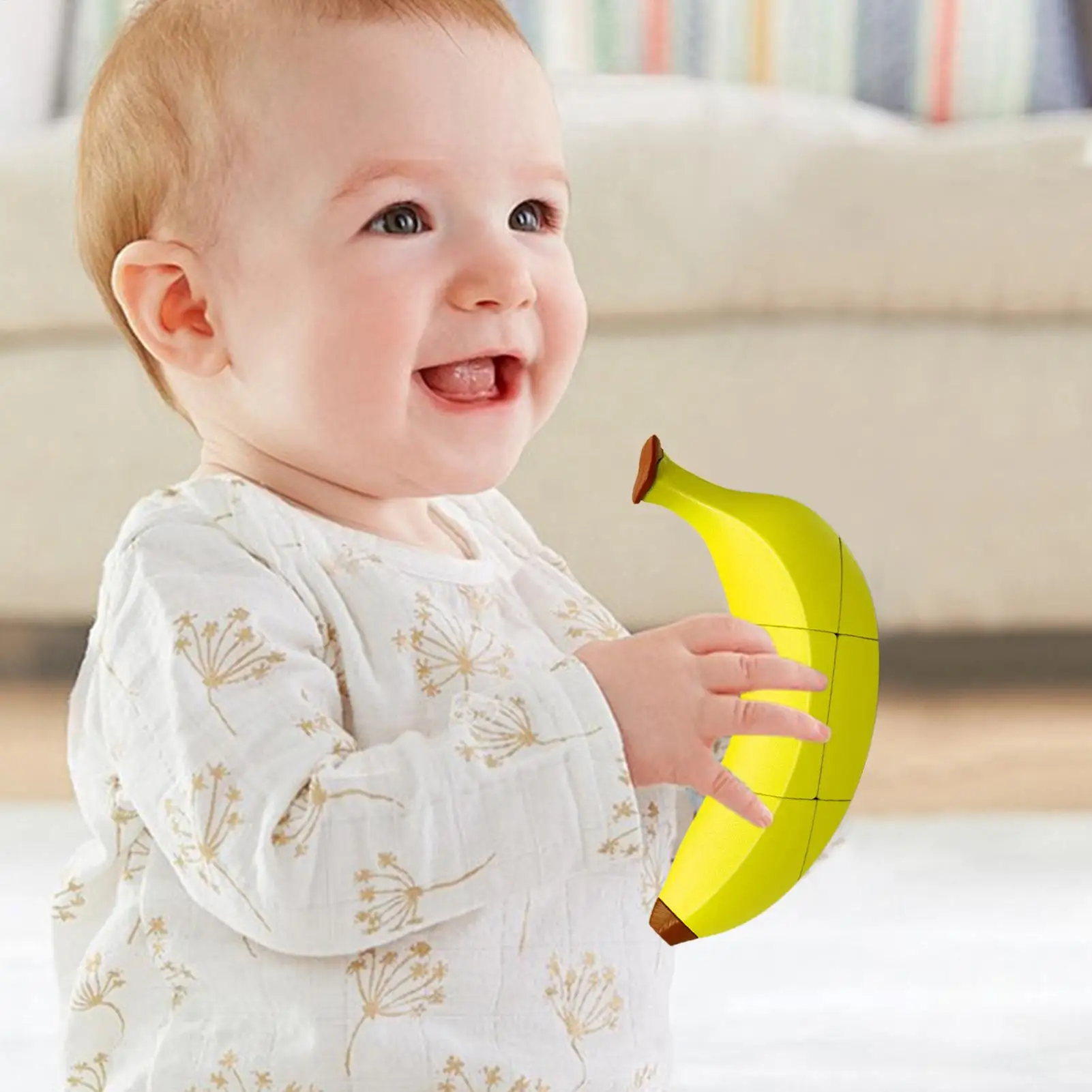 

Fruit Cube Puzzles Simulation Design Stress Relief Toy 360-Degree Rotation Puzzle Cubes For Home Bedroom Nursery Kindergarten