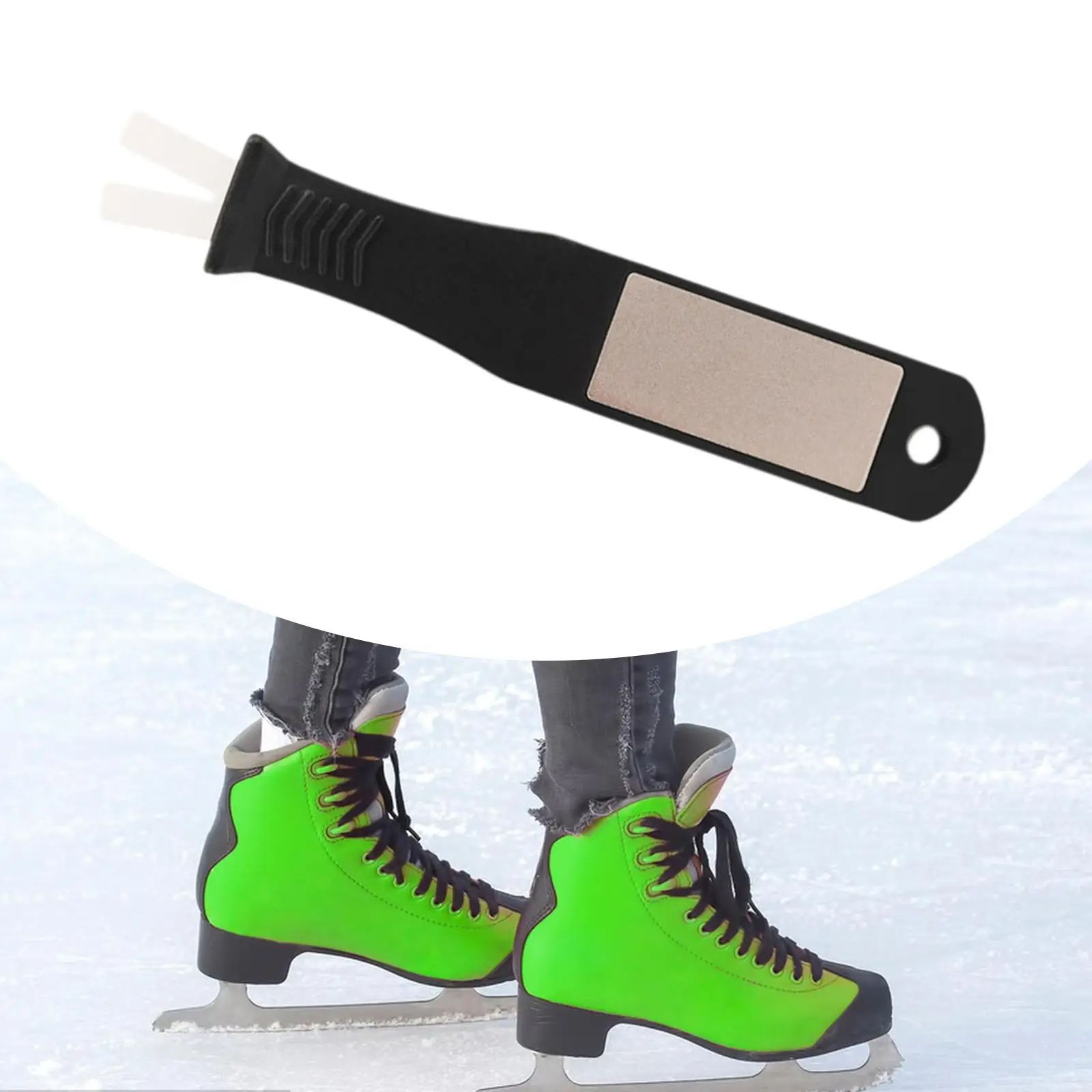 Ice Skate Sharp Tool Ice Skate Blade Sharpener Comfortable Handle Winter Portable Sharpening Edge Tool Hockey Skate Sharpener