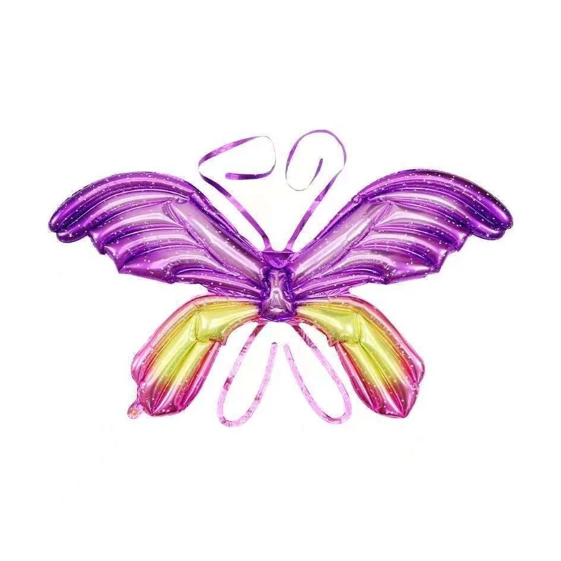 Ailes d'ange de princesse féerique 41QC pour femmes et filles, Costumes de Cosplay de fête d'halloween, ailes de papillon, accessoires de spectacles sur scène