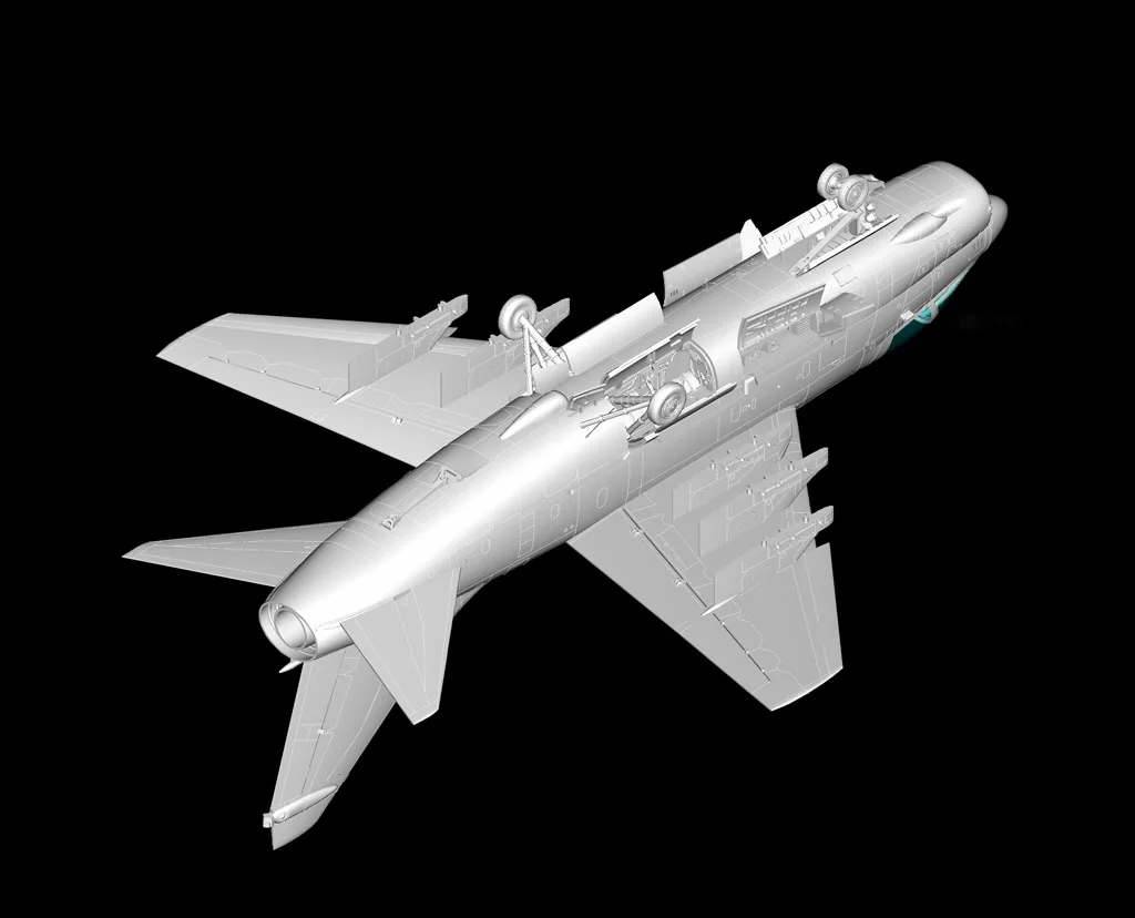 HobbyBoss A-7H Corsair II 전투기, 군용 선물, 플라스틱 조립 모델, 장난감 빌딩 키트, 87206, 1/72 체중계