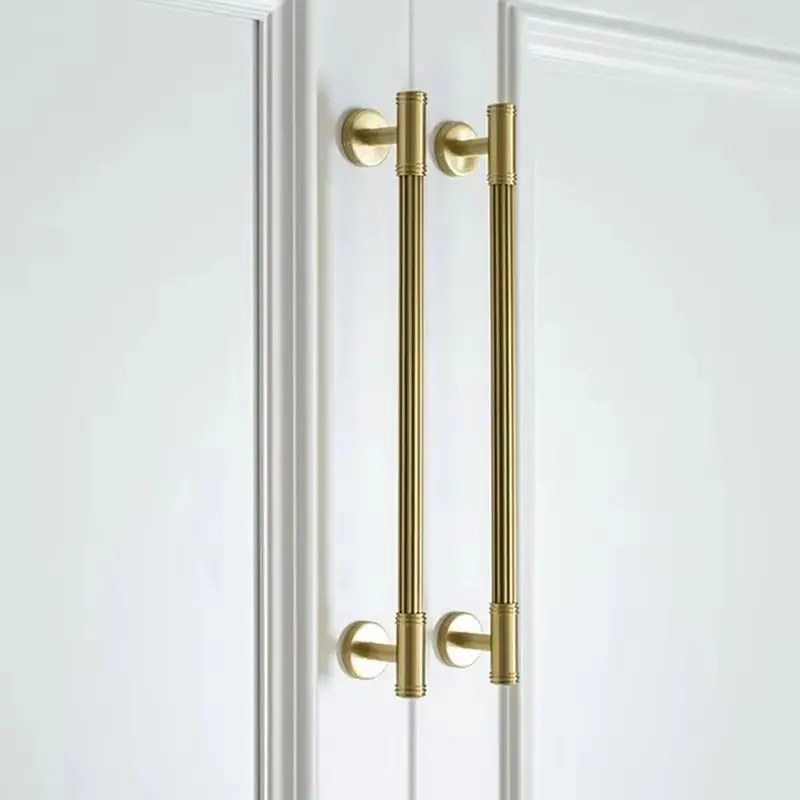 High-end 10PCS Solid Brass French Furniture Pulls Handles Drawer Knobs Cupboard Wardrobe Closet Dresser Cabinet Door Pulls Pens