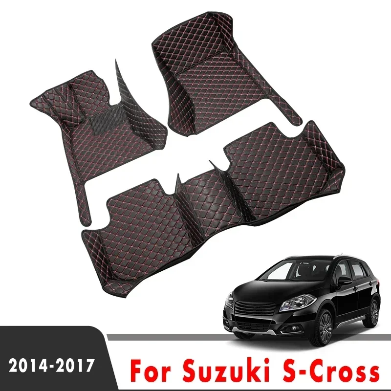 Car Floor Mats For Suzuki S-Cross SCross 2020 2019 2018 2017 2016 2015 2014 Auto Parts Foot Pads Carpets Covers Accessories