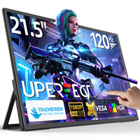 UPERFECT 21.5” 120HZ Touchscreen Portable Monitor Large Gaming Display With HDMI Type C External Screen For Laptops Phones PC