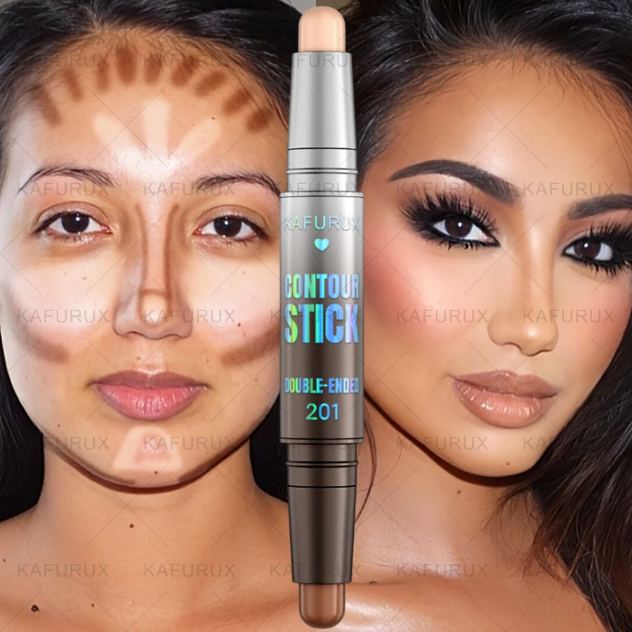 1 Stück doppelseitiger Konturenstift, Gesichts-Foundation, Concealer, wasserfester Concealer gegen Augenringe, korrigierender Kontur-Concealer, koreanisches Make-up – Detail 4