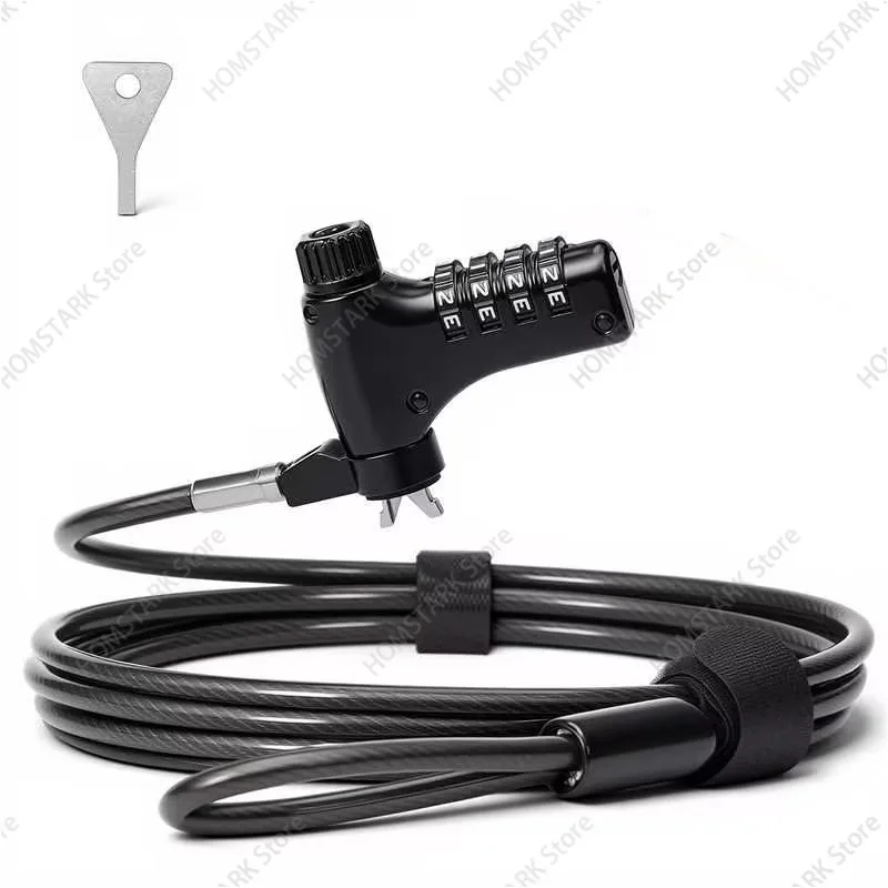 Universal Full‑Metal Mechanical Password Lock Adjustable For Any Lock Slot Laptop Anti‑Theft Security Protection Accessory