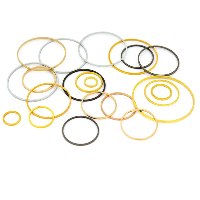

20-50Pcs 8-60mm Brass Closed Rings Metal Circle Earring Hoop Crafts Pendants Connectors For DIY Jewelry Making Accessories