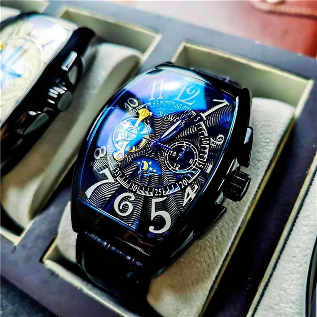 Montre Homme Automatic Mechanical Top Luxury Brand Men Watches Fashion Vintage Clock Waterproof Clock Reloj Hombre 2023