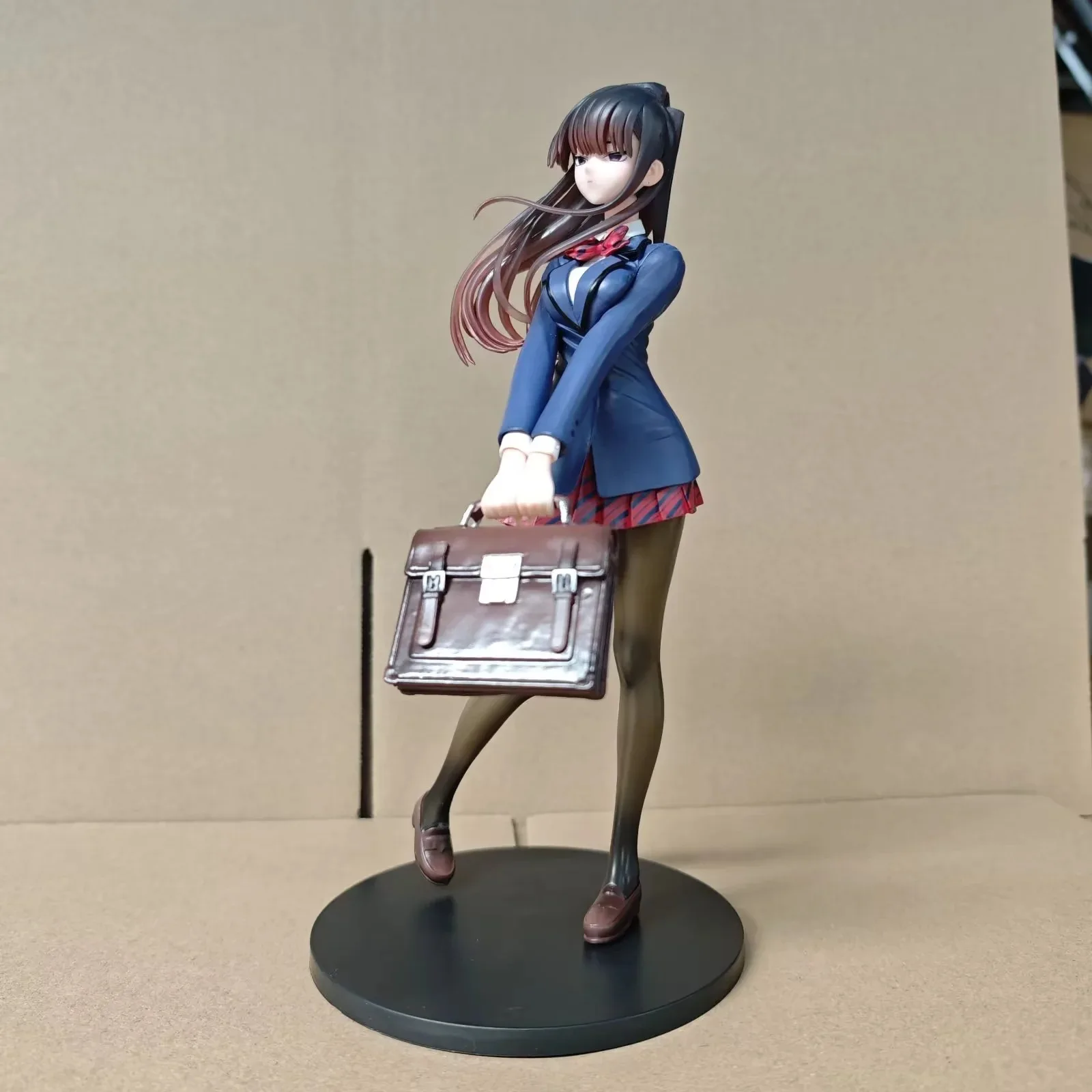 26CM Anime Komi san wa Komyushou Desu Figurka Komi Shouko Dream Tech 1/7 Wave School Uniform Ver Model Toy Gift Action Figure
