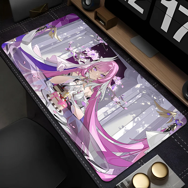 Podkładka pod mysz do laptopa Anime Akcesoria biurowe H-honkai Impact 3 Podkładka pod klawiaturę Gumowa podkładka pod kubek Miękka podkładka pod mysz Duża podkładka na biurko