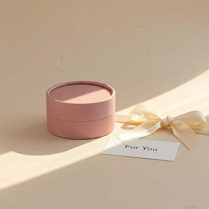 Runde Schmuckbox mit Fächern für Ohrringe, Papier-Schmuckbox, minimalistisch, für Festivals, tägliche Aufbewahrung zu Hause, Geschenkideen. – Detail 7