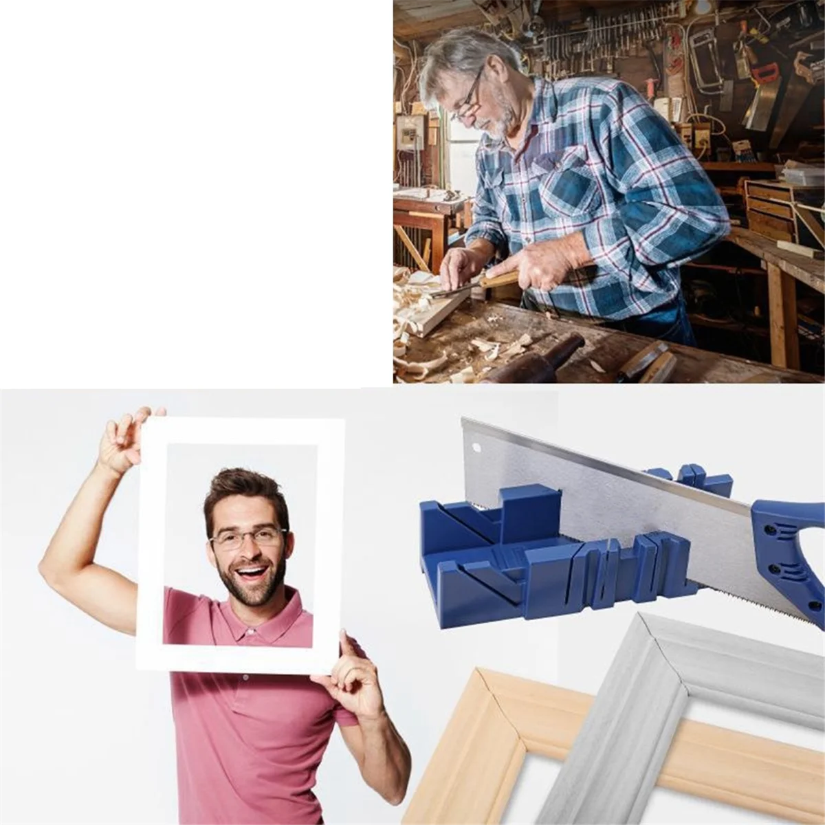 

Miter Saw Cabinets Wood Cutting Clamping Miter Saw Box Wood Gypsum Oblique Angle Cutting Tool S M