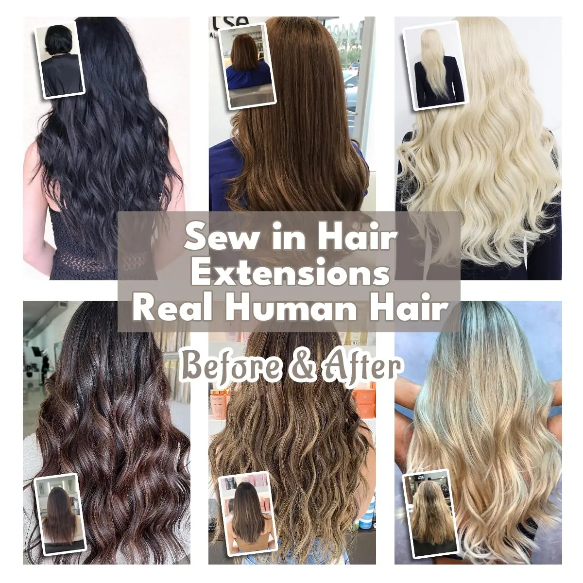 7 قطعة وصلات شعر بمشبك في وصلات الشعر مشبك شعر بشري حقيقي في وصلات شعر بشري مستقيم حافة ناعمة حريرية غير مرئية شعر حقيقي