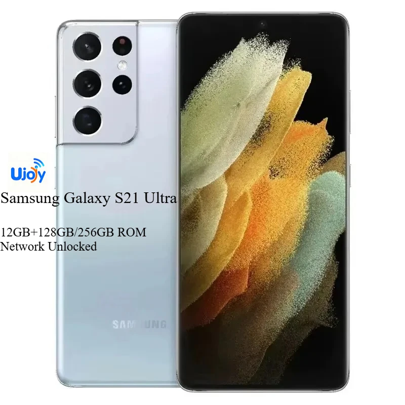 Смартфон Samsung Galaxy S21 Ultra 5G, 6.8 дюйма, 12 ГБ ОЗУ, 128 ГБ/256 ГБ ПЗУ, процессор Snapdragon 888, разблокированный для всех сетей