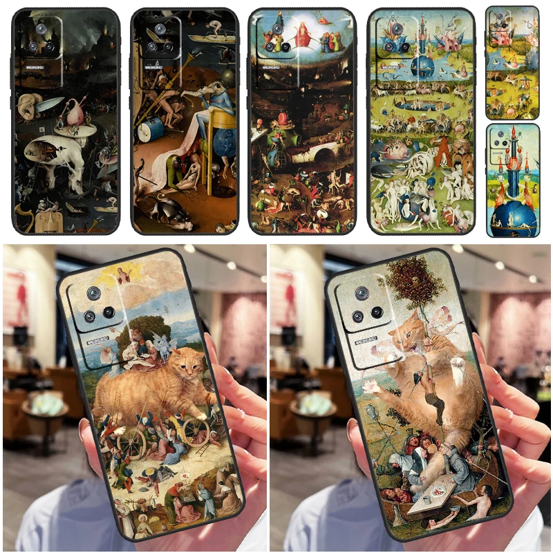 Hieronymus Bosch Art Case For Xiaomi 13 12 Lite 12X 11T 12T Pro Cover For POCO F5 X5 X3 Pro X4 F4 GT F3 C40 M5s