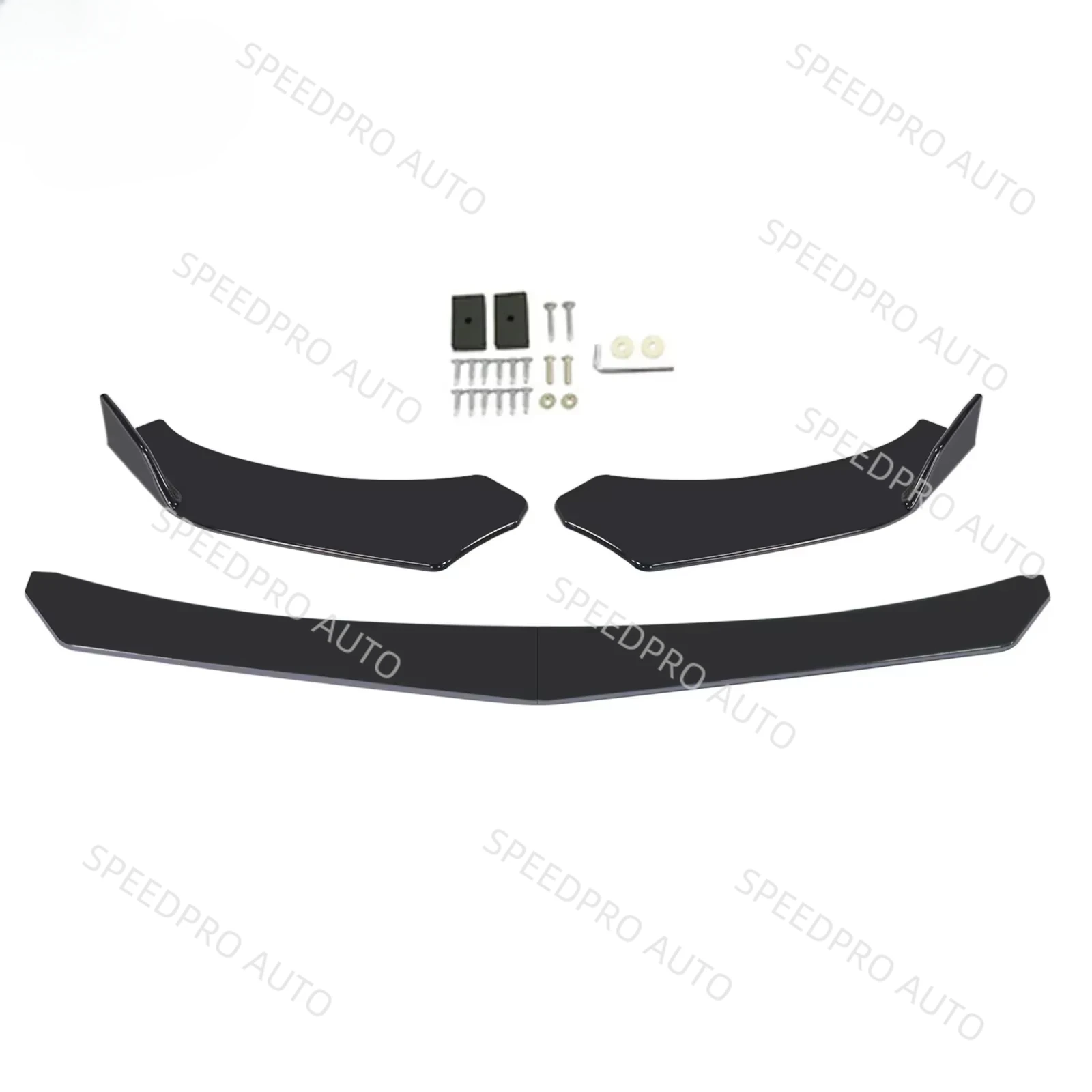 トヨタ シエナ用 フロントバンパーリップ オートディフューザー スプリッター カバー スポイラー ボディキット 外装パーツ ブラック