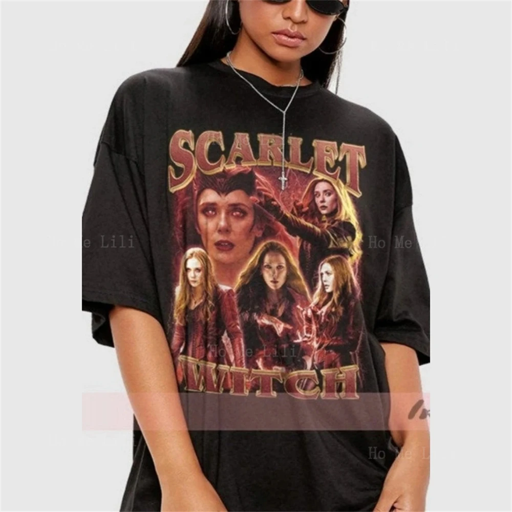 Tshirt Ladies Vintage Scarlet Witch Wanda Maximoff Homage Tee