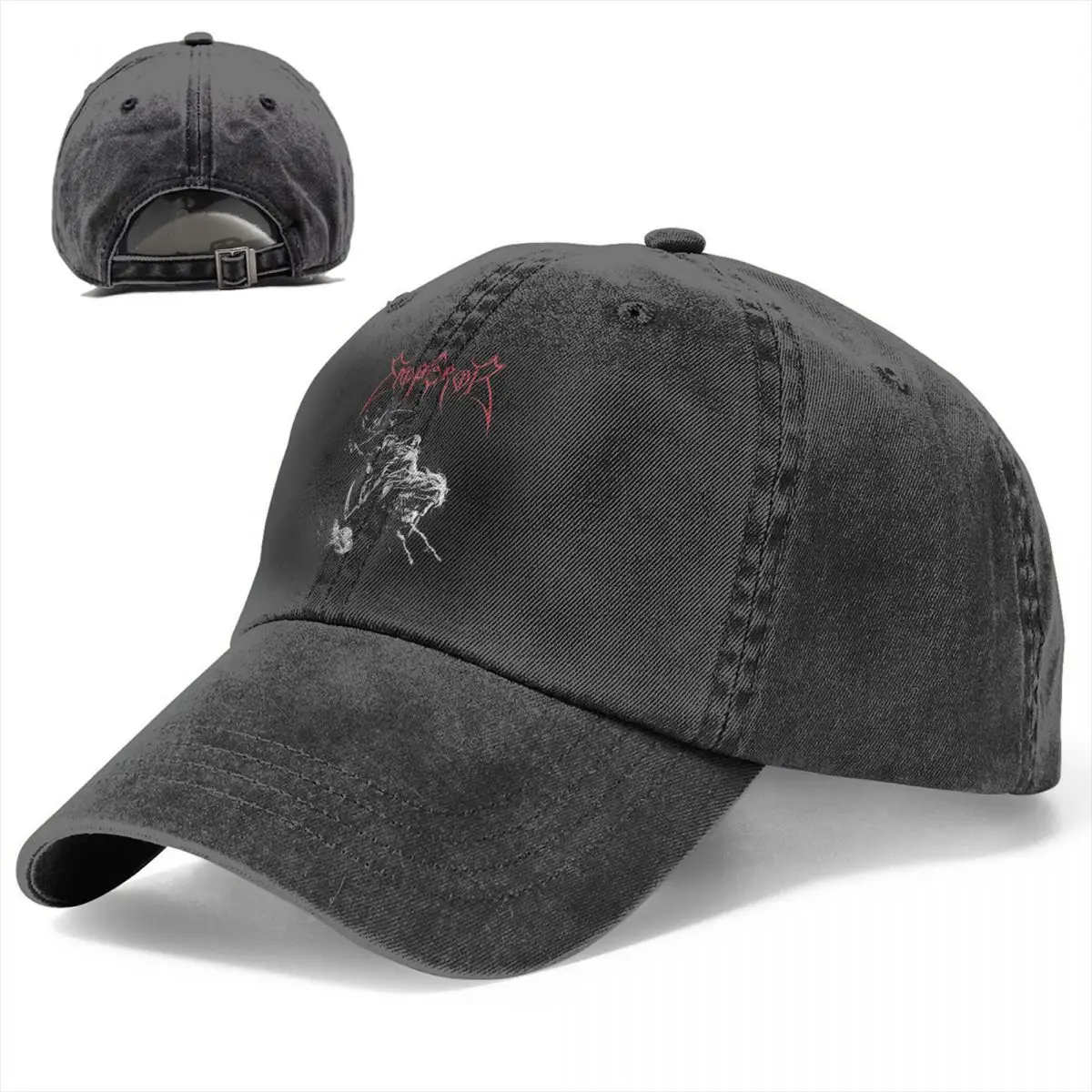 Burzum Heavy Metal Men Women Baseball Cap Music Distressed Denim Hats Cap Outdoor All Seasons Travel Adjustable Snapback Cap