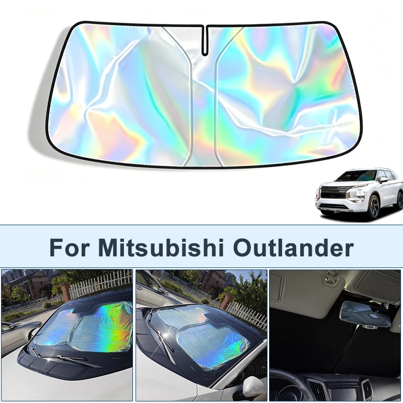 

Foldable Front Windshield Sun Shade For Mitsubishi Outlander UV Reflective Sun Protection Cover Car Interior Accessories