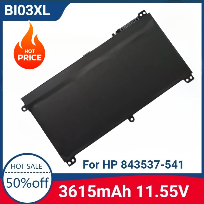 

For BI03XL 11.55V 3615mAh Laptop Battery for HP 843537-541 844203-850 HSTNN-UB6W PavilionX360 13-U M3-u001dx M3-u103dx 13-u003la