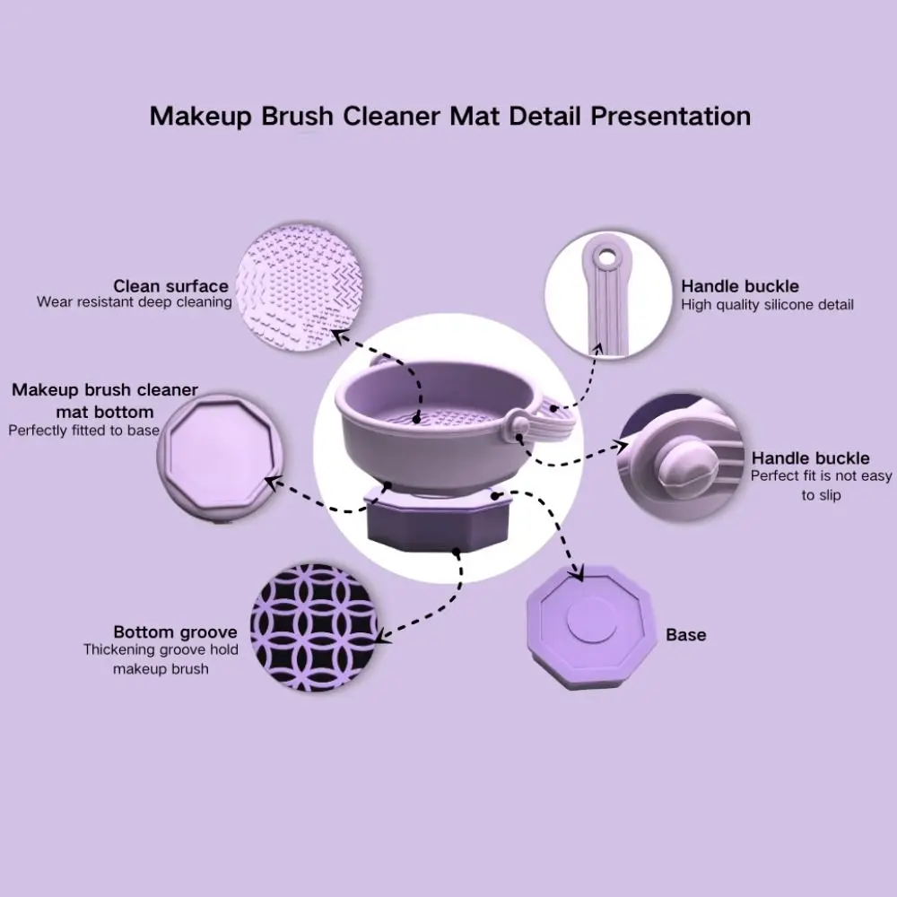 Tragbare 3-in-1-Matte für Make-up-Pinsel, zum Aufhängen, Mehrzweck-Make-up-Pinsel-Wäscheständer, Silikon-Wäscheständer