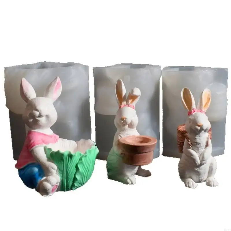 

Multipurpose Easters Rabbits Silicone Mould Soap Making Tool B03E