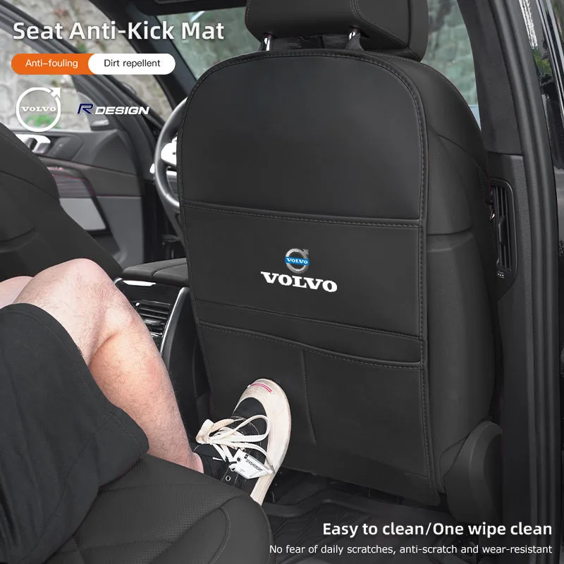 

1 шт., противоударная накладка на автомобильное сиденье с карманом, защитный чехол для Volvo Rdesign XC90 V90 V60 XC60 XC40 V40 EC40 EX40 S60 S90 S80 V70