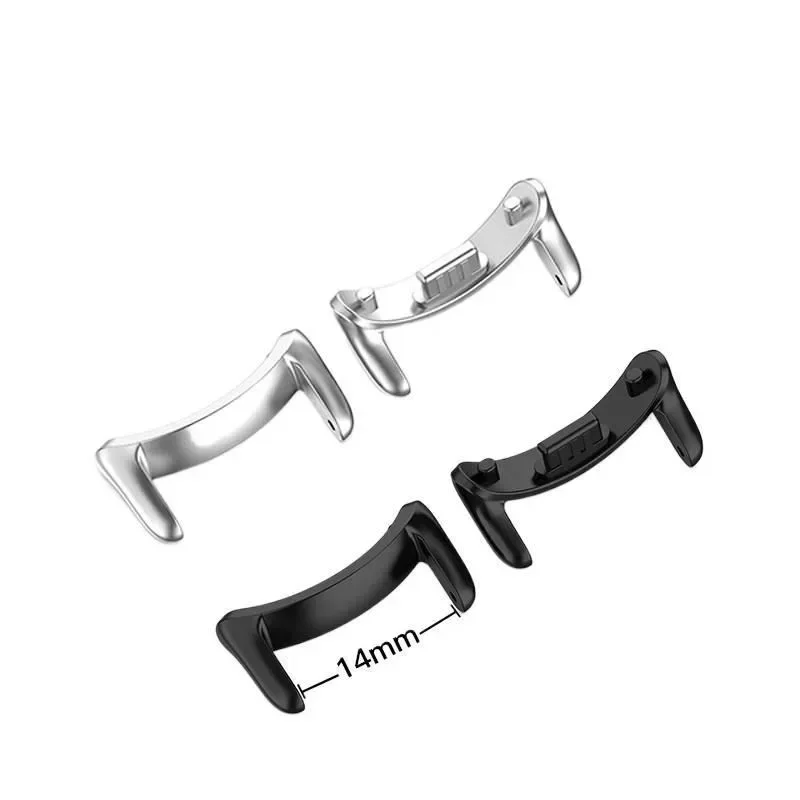 

For Xiaomi Band 8 9 10 Band8 Band9 Band10 Adapter 12mm 14mm Connector Watchband Strap Metal Alloy Bracelet Accessories TMOWUK