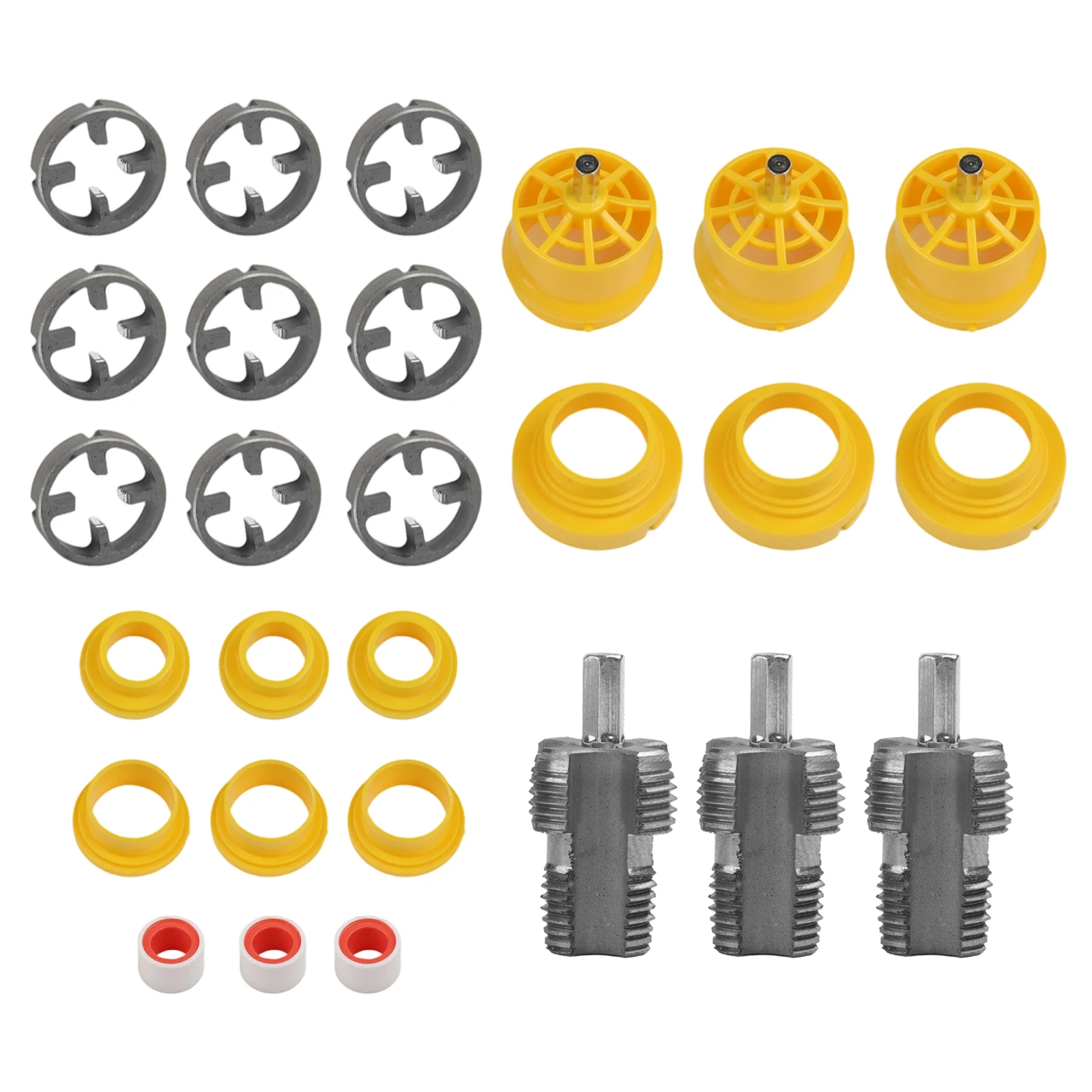 

3sets Electric Hole Opener + Electric Water Pipe Die Versatile PVC Pipe Threader Kit: Efficient 4&6 Point Water Pipe Opener Kits