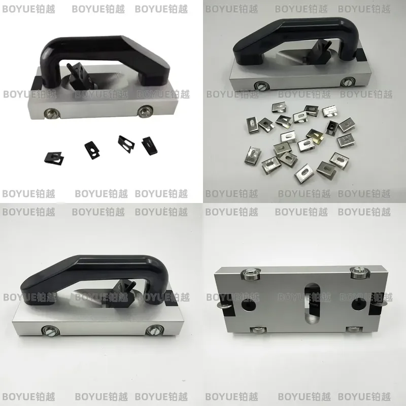 U Type Wheeled Groover Tool with 20 Blades for PVC Vinyl Floor Welding Slotting Manual Hand Pull Cutter Flooring Seam