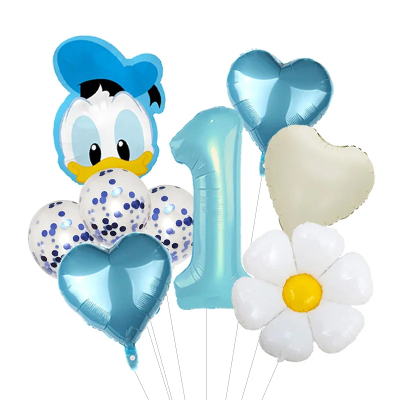Donald Duck  Daisy Cartoon Theme Foil Balloons Set Latex Balloon Party Decorations Boys and Girls Birthday Party  Gifts Toys view 2