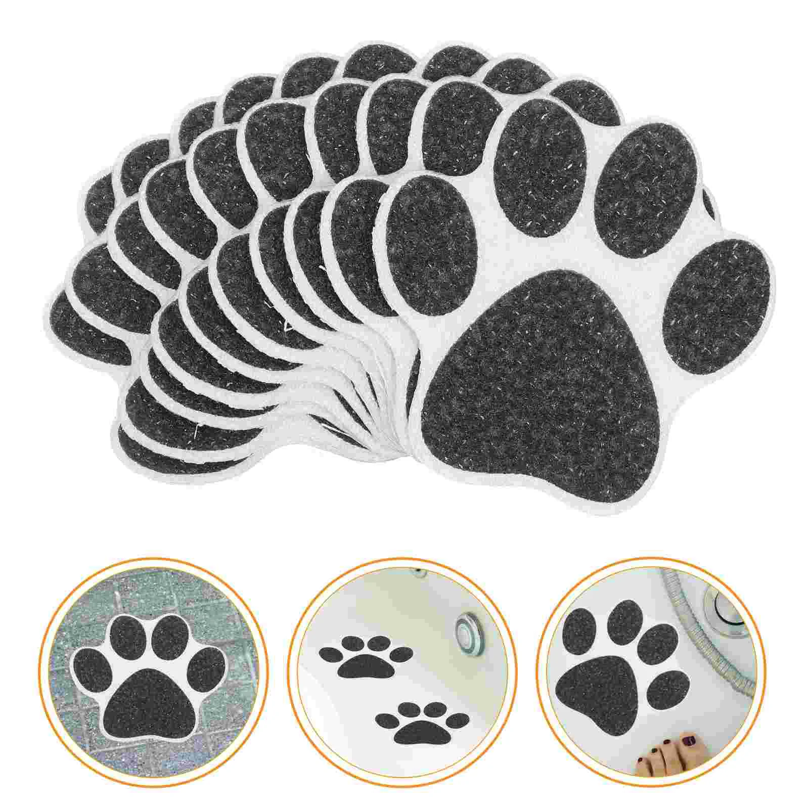 10 Pcs Footprint Anti-slip Stickers Animal Bath Mat Shower Grip Non Tub Non-slip for Adults Peva Tomorrow Baby Toddler