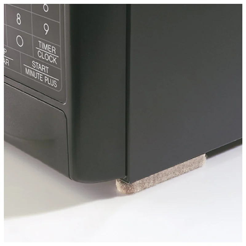 Rolo de tira de feltro resistente autoadesivo A98E-10X para superfícies duras (1/2 polegadas x 60 polegadas), branco cremoso