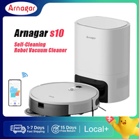 Arnagar S10 Robot Vacuum Cleaner Auto Empty Dust Collection Sweep＆Mop 4000Pa 2600mAh Low Noise APP Control Mopping Vacuuming Drying Wipes Automatic Cleaning Dust Collecting Drainage Water