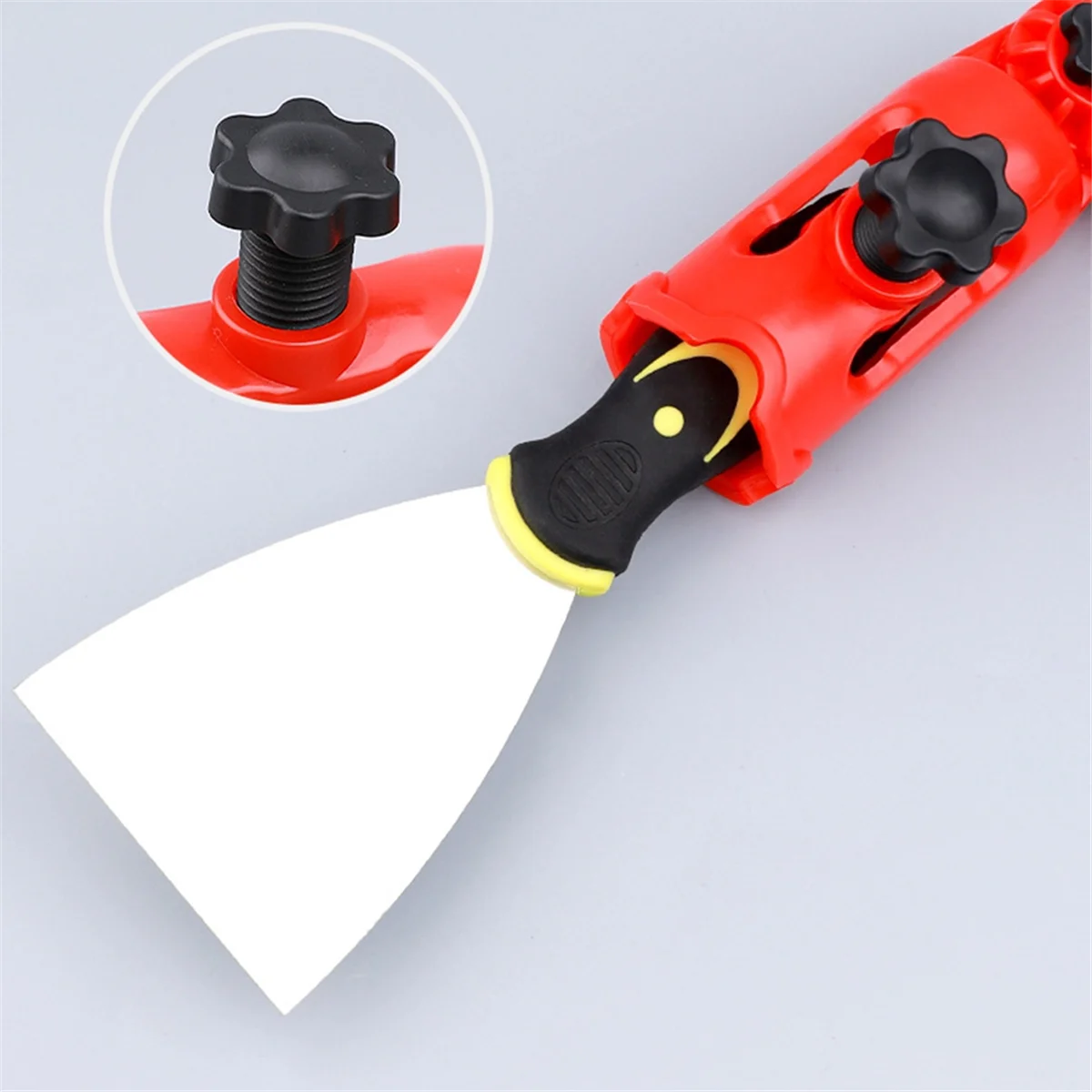 

ABJG-Multi-Angle Paint Brush Extender, Extension Pole Attachment Holder for Paint Brush,Roller, Secure