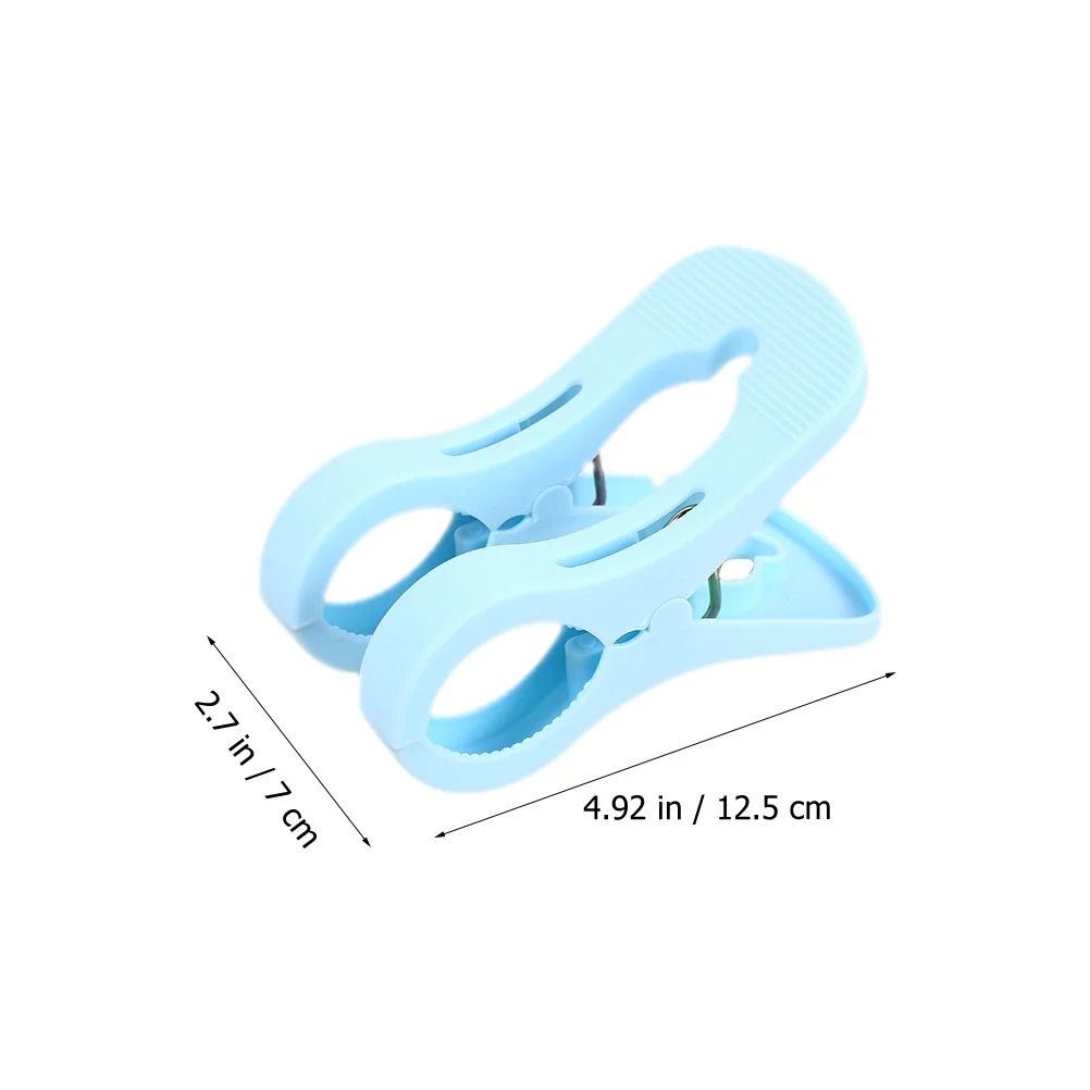 

9Pcs Plastic Windproof Clothes Clips Sturdy Quilt Clamps for Laundry Drying Clothesline Socks Towels Household Clips