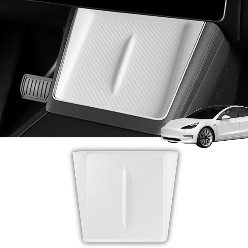 

Беспроводная зарядная панель для Tesla Model Y Juniper 2025-2026, противоскользящий силиконовый коврик для центральной консоли, аксессуары для автомобилей Tesla