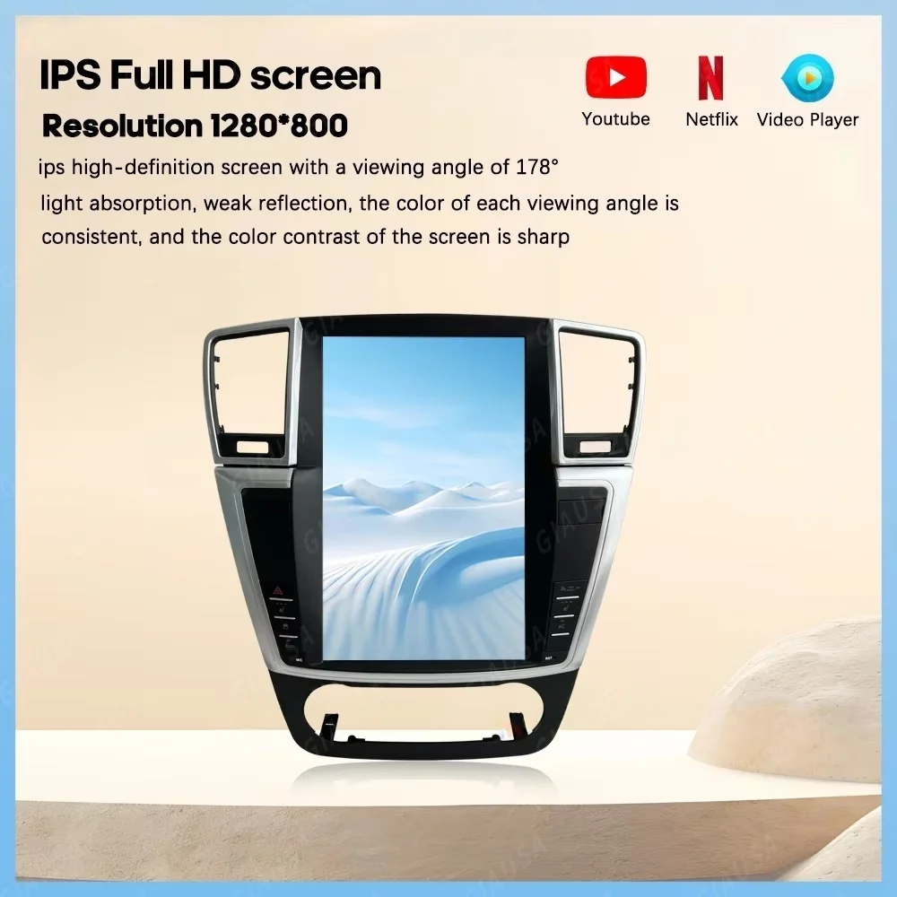 For Mercedes Benz ML W164 W300 ML350/450 GL X164 G320/350/450/500 2005-2012 Android Car Radio 2Din Stereo Receiver Autoradio
