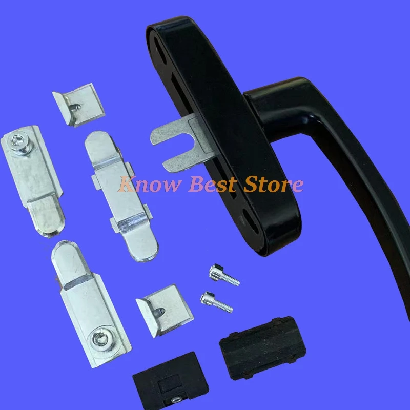 Thermal Break Aluminum Door Window Handle Two Point Lock Aluminum Alloy Large Handle In Swing Tilt Casement Window Hardware Acce