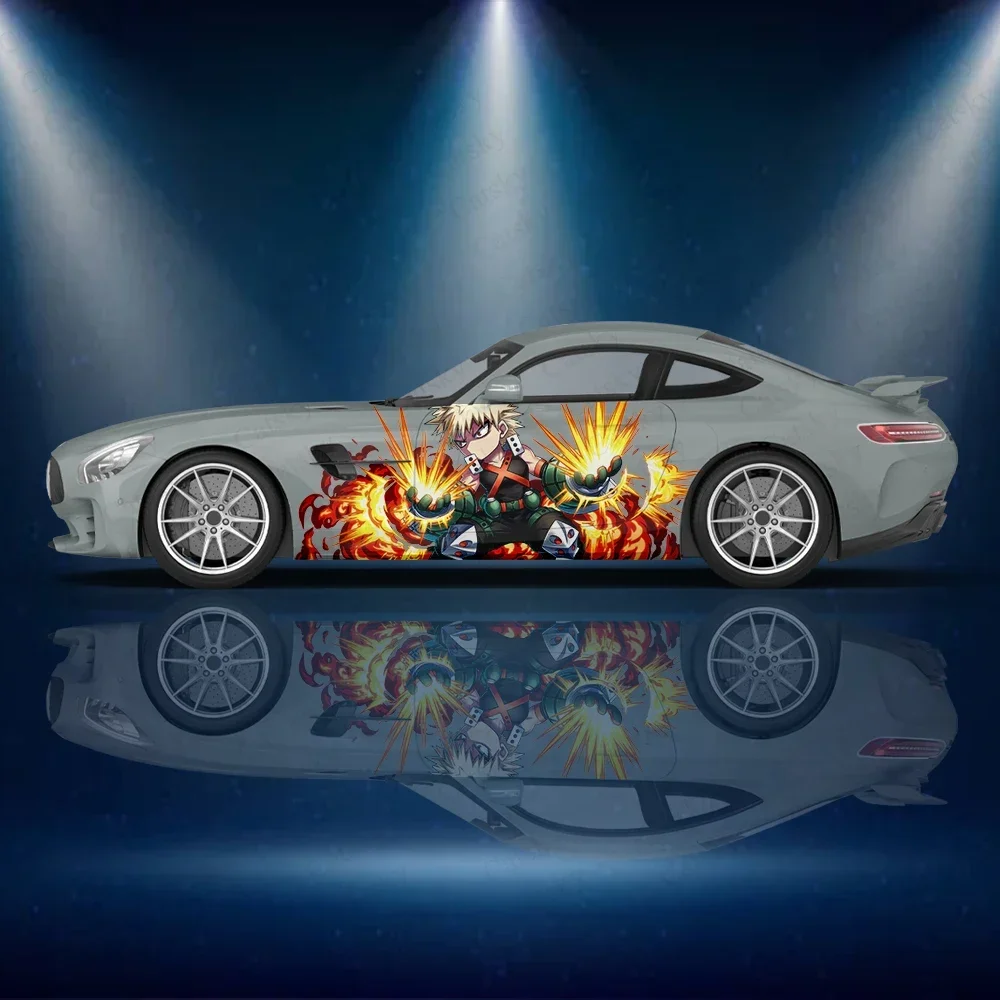 My Hero Academia Anime Car Decal Vinyl Side Door Tuning Decal Auto Parts Car Sticker Design Custom