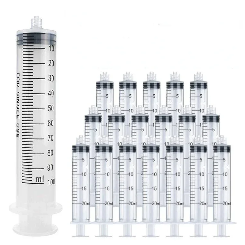 1ml-500ml Plastic Luer Lock Syringes hydroponics Syringe Tools Sampler Measuring, Refilling, Filtration, Lab Use