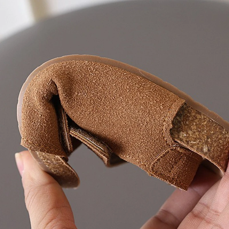 Boсоноški ماركة صنادل أطفال 2025 الصيف الرجعية فتاة أحذية لينة وحيد أحذية الصبي عادية الكلاسيكية Alllmatch صنادل للبنات Sandalias Niño #6